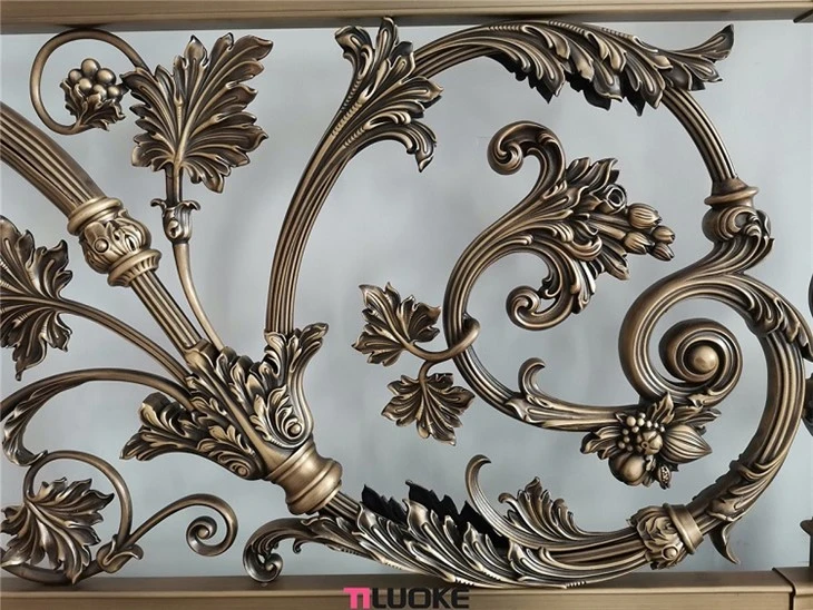 antique brass rail